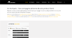 Desktop Screenshot of air-archipels.com