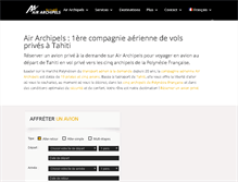 Tablet Screenshot of air-archipels.com